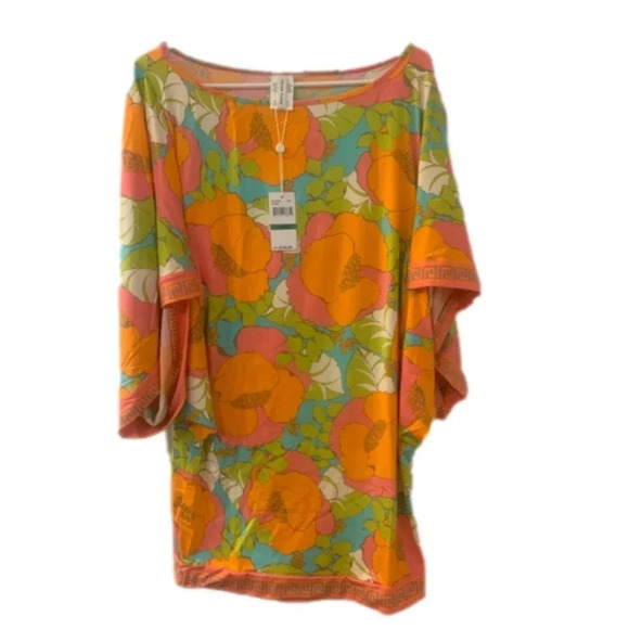 Trina Turk PLAYA DE FLOR SWIM TUNIC Size L - Picture 3 of 7